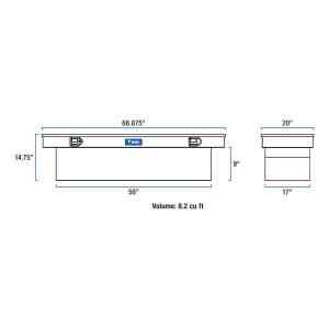 UWS - UWS 66 in. Crossover Truck Tool Box EC10371 - Image 11