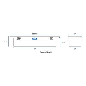 UWS - UWS Low Profile Series Single Lid Crossover Tool Box TBS-63-LP-BLK - Image 10