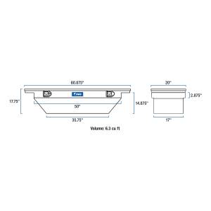 UWS - UWS Low Profile Series Single Lid Crossover Tool Box TBSD-60A-LP - Image 9