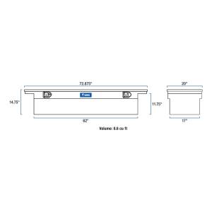 UWS - UWS 72 in. Crossover Truck Tool Box EC10581 - Image 10