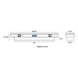 UWS - UWS 69 in. Slim-Line Crossover Truck Tool Box EC10811 - Image 9