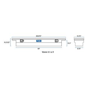 UWS - UWS 69 in. Slim-Line Crossover Truck Tool Box EC10842 - Image 10
