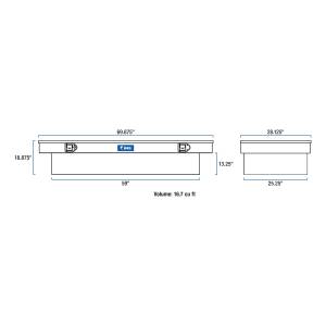 UWS - UWS 69 in. Single Lid Extra Wide Crossover Tool Box TBSD-69-LBTA-B - Image 9