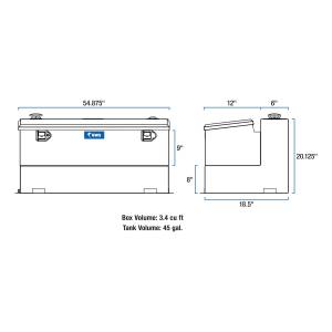 UWS - UWS Combination Liquid Transfer Tank/Tool Box TT-45-COMBO-BLK - Image 11