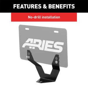 ARIES - ARIES Bull Bar License Plate Bracket 35-0000 - Image 5