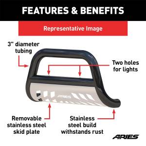 ARIES - ARIES Stealth Series Bull Bar B35-2002-3 - Image 5