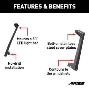 ARIES - ARIES Roof Light Mounting Bracket 15911 - Image 3