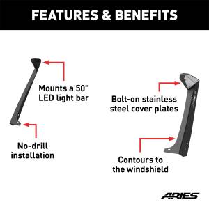 ARIES - ARIES Roof Light Mounting Bracket 15915 - Image 3