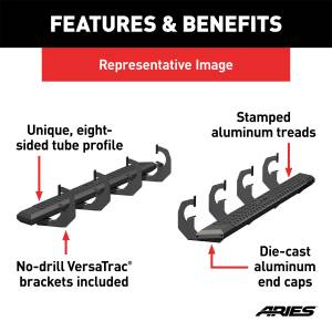 ARIES - ARIES AdvantEDGE Side Bars w/Mounting Brackets 2556052 - Image 3