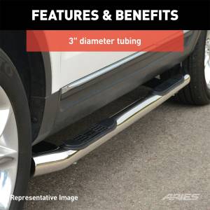 ARIES - ARIES Aries 3 in. Round Side Bars 202009-2 - Image 4