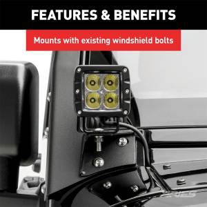 ARIES - ARIES Aries Windshield Hinge Light Brackets AR15800 - Image 5