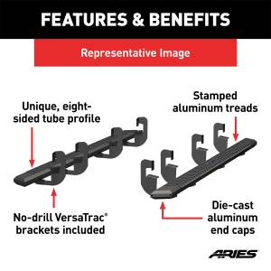 ARIES - ARIES AdvantEDGE Side Bars w/Mounting Brackets 2556047 - Image 5
