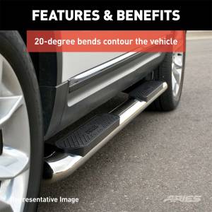 ARIES - ARIES The Standard 4 in. Oval Nerf Bar S224053-2 - Image 7